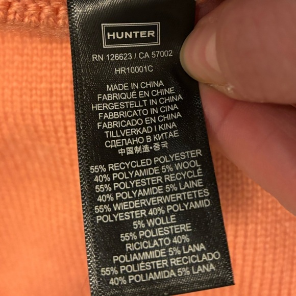 NEW Hunter |‎ Coral Beanie Hat Rough Pink